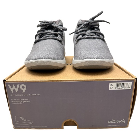 ALLBIRDS Wool Runner-Up Mizzle Water-Repellent High-Top Sneaker Women Sz 9 $145 - Picture 4 of 10